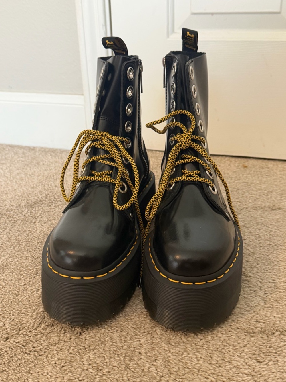 Black Dr. Martens Jadon Max Platform Boots - Women’s Size 9 - Picture 5 of 7